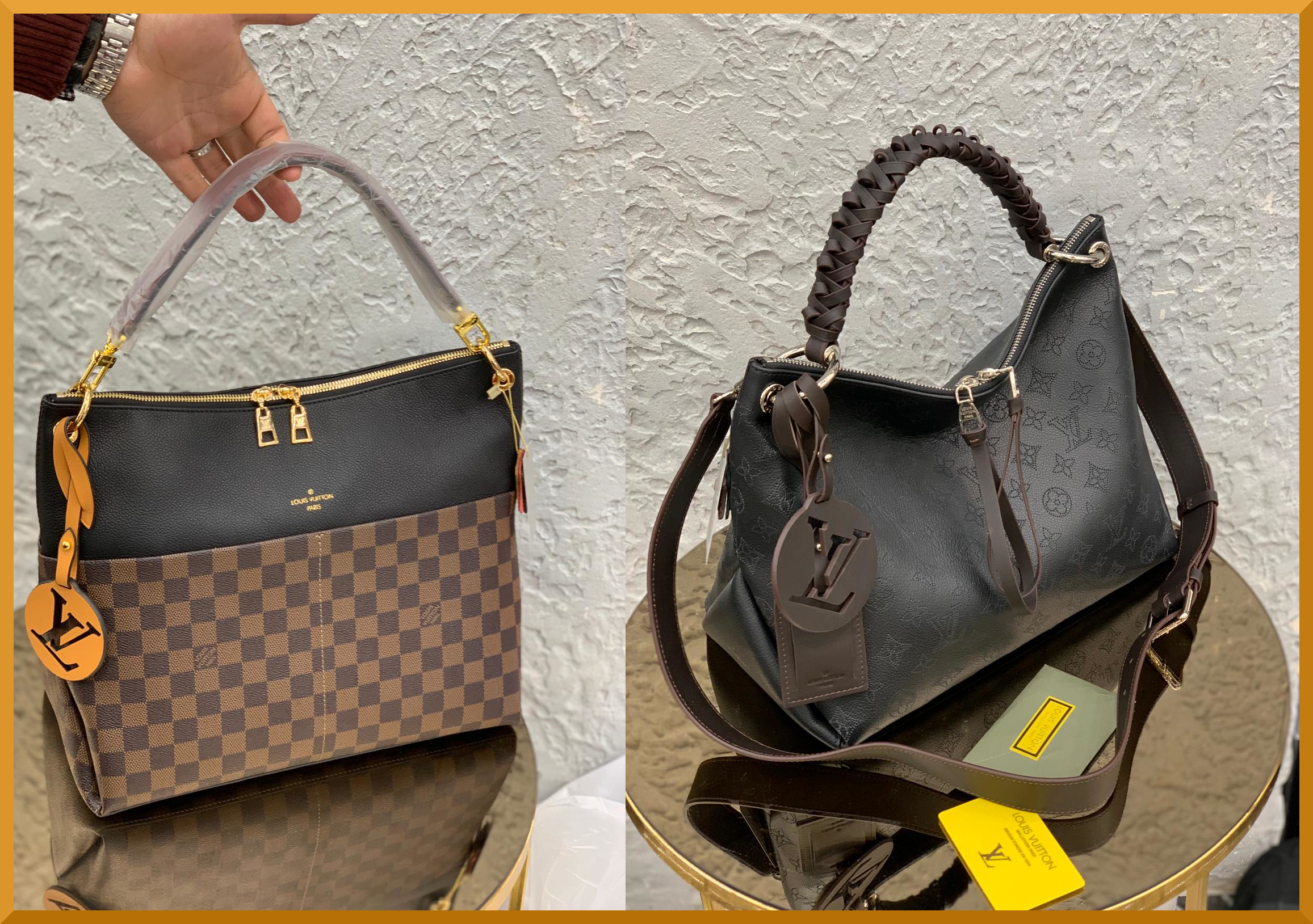 Genuine Leather Braided Handle for LV Beaubourg Hobo India