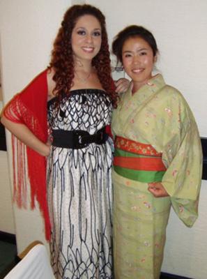 Photo of myself! (on left) I luv Asian Couture!