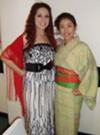 Photo of myself! (on left) I luv Asian Couture!