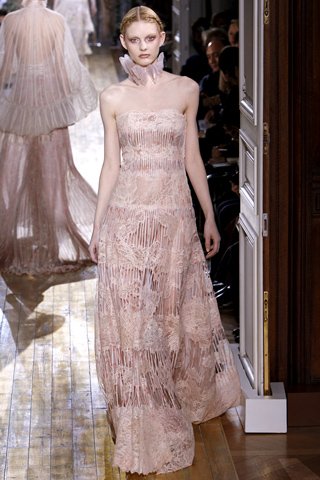Valentino spring sheer gown couture Valentino spring sheer gown couture